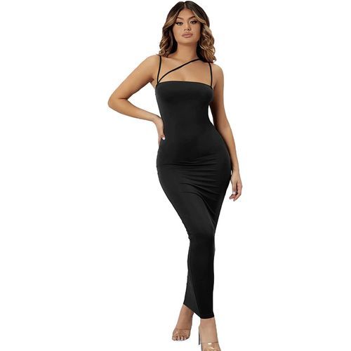 SheIn Women's Spaghetti Strap Bodycon Maxi Dress Sleeveless
