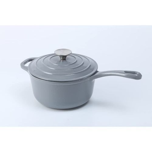HAWOK Enameled Cast Iron Sauce Pan 2.65 Quart\/2.5-Liters