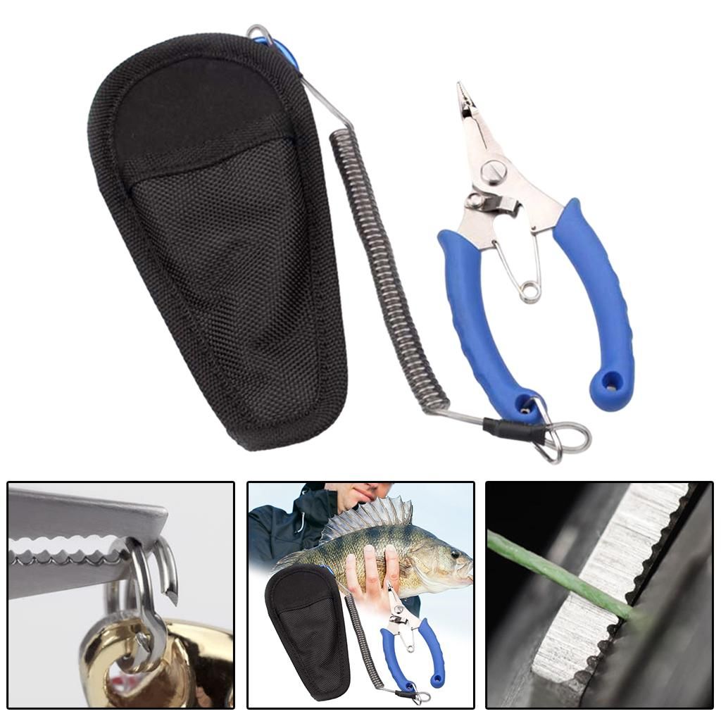 Pliers   Fish Lip Hook Remover Blue Straight