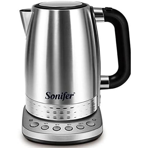 Electric Kettle 1.7L With Heat Control - Sf-2054 - Silver
