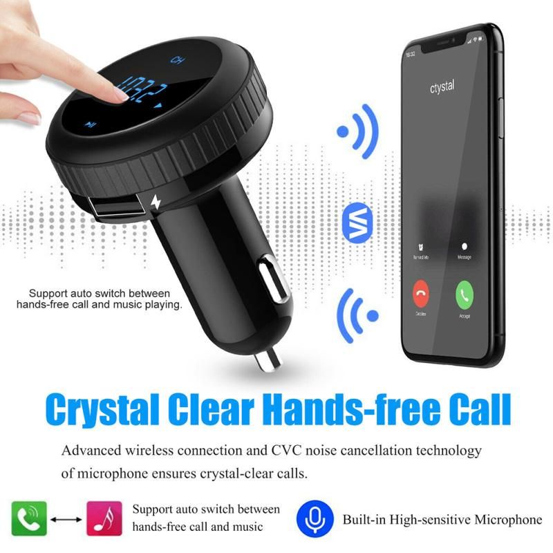Car Smart FM Transmitter Quick Charge