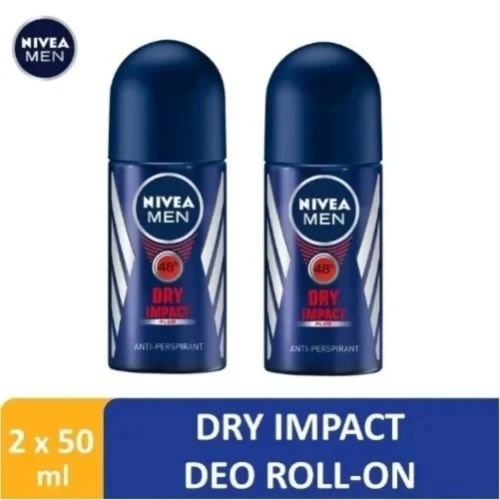 Dry Impact Roll-on For Men 48h - 50ml X 2 Pieces
