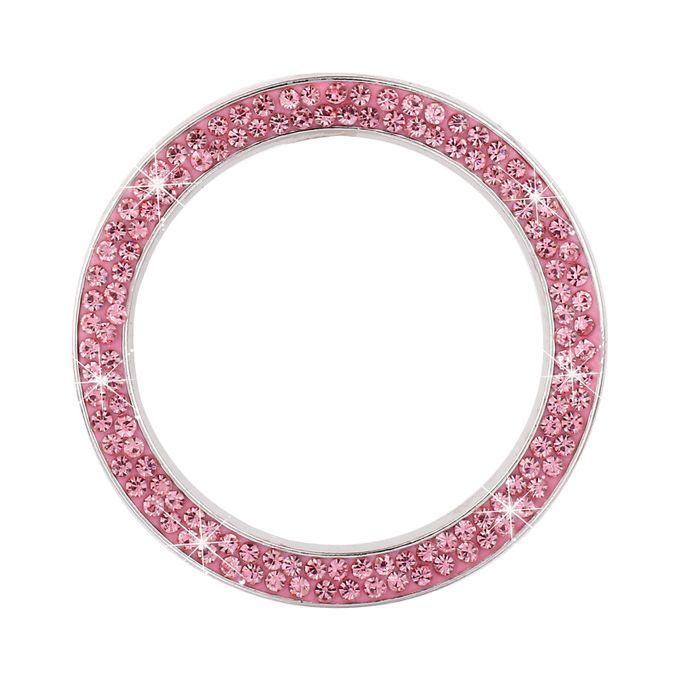Auto Rhinestone Engine  Start/Stop Button Ring Key Knob Pink