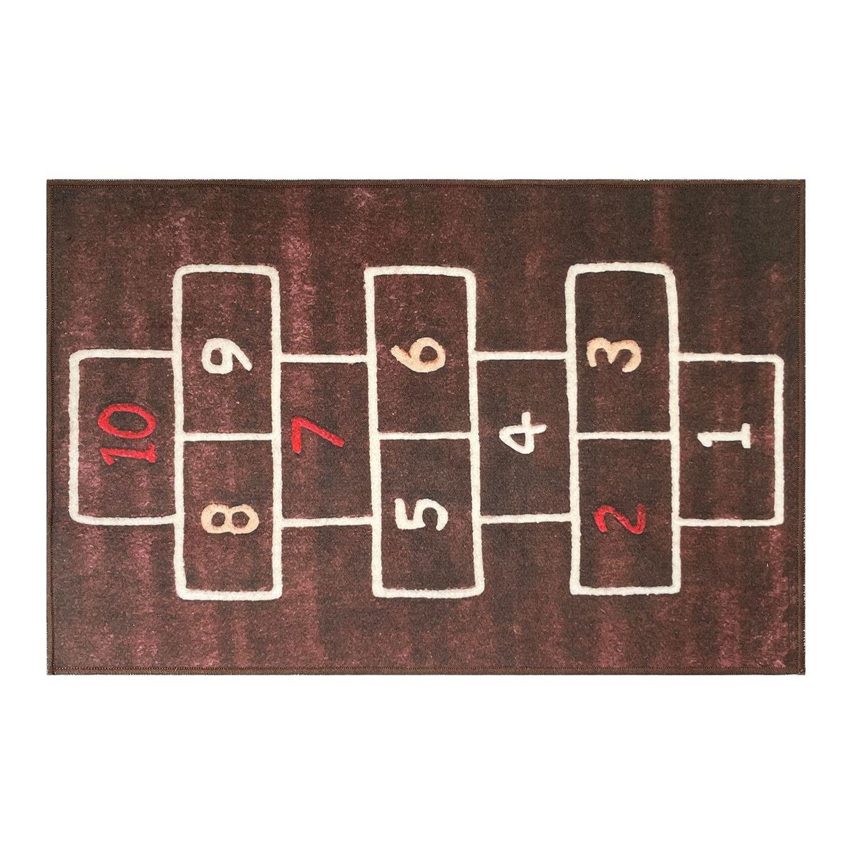 1/6 Dollhouse Model Furniture Accessories Mini Model Simplicity Carpet, Brown