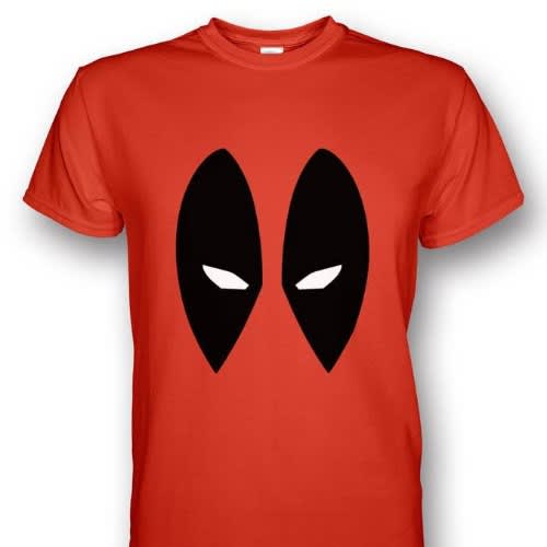 Deadpool Black Print T-Shirt - Red