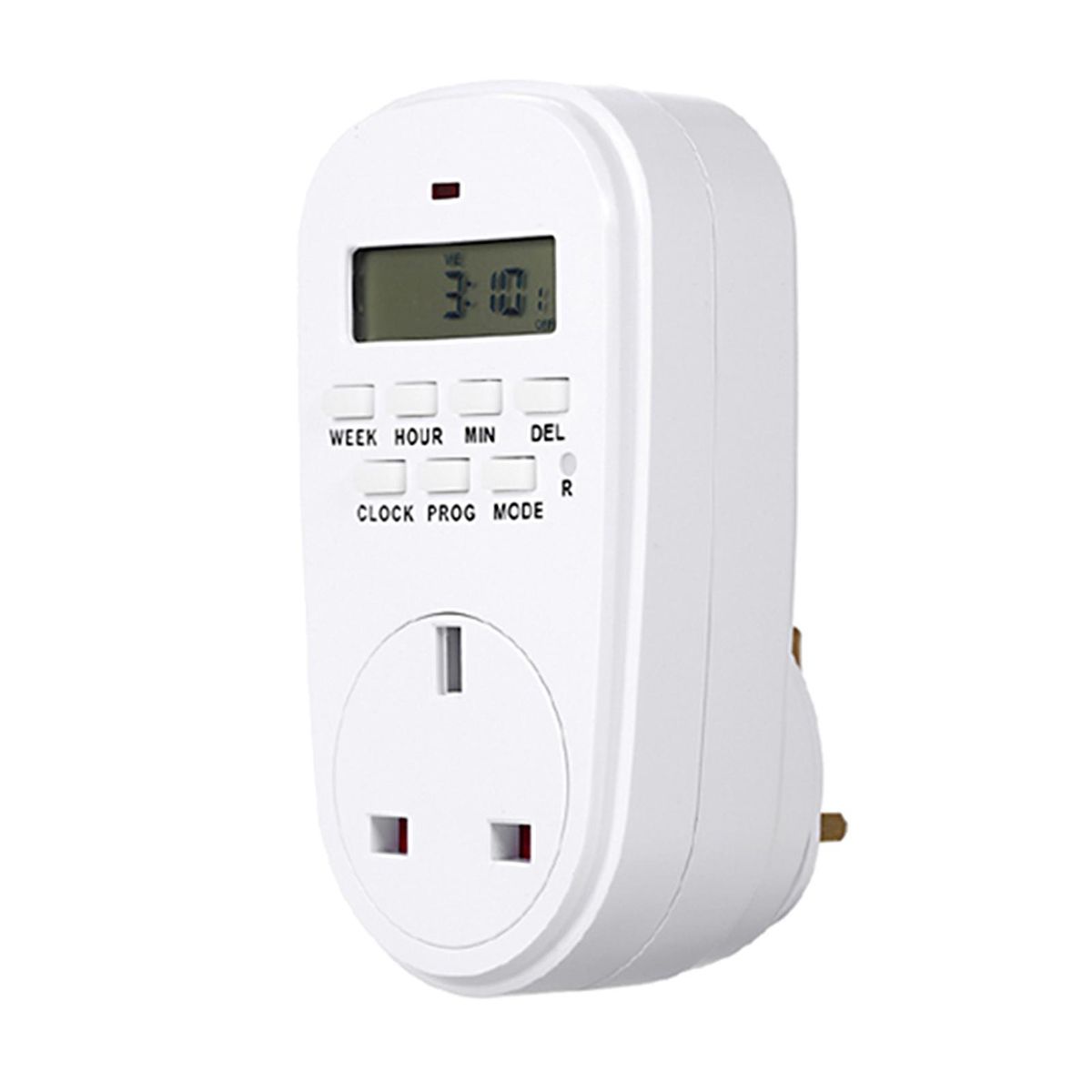 Digital Timer Switch Socket with LCD Display Plug-in Programmable Time Controller Intelligent Electronic Timing Socket 220~240V
