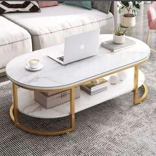Marble Centre Table - mdf Wood