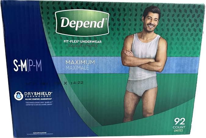 Fit Flex Underwear For Men ( Small/Medium) - 92 Count