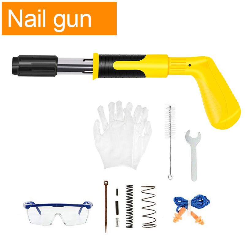 Manual Steel Naiun Gypsum Board Cement Concrete Wall Metal Rivet Decoration Riveting Fixed Power Tufting Gun