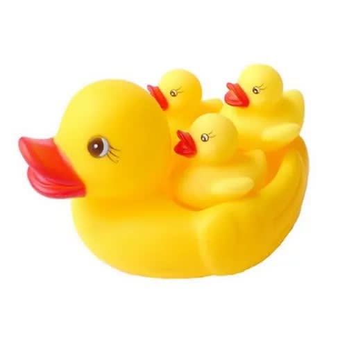 Children Toy - Duck With Squeeze Sound - Yellow