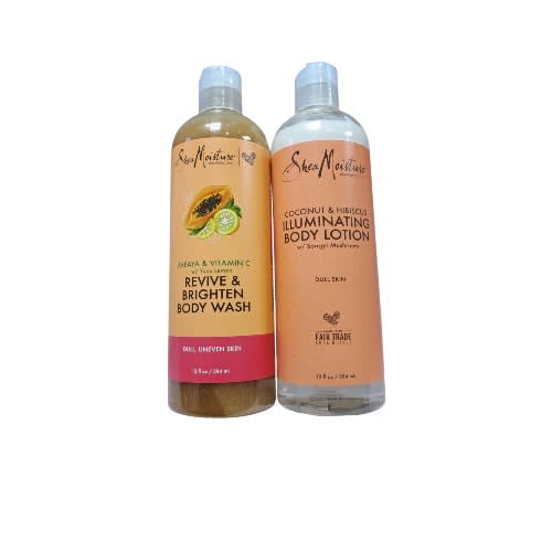 Brightening Body Wash Vitamin C - 384ml And Coconut & Hibiscus Body Lotion - 384ml