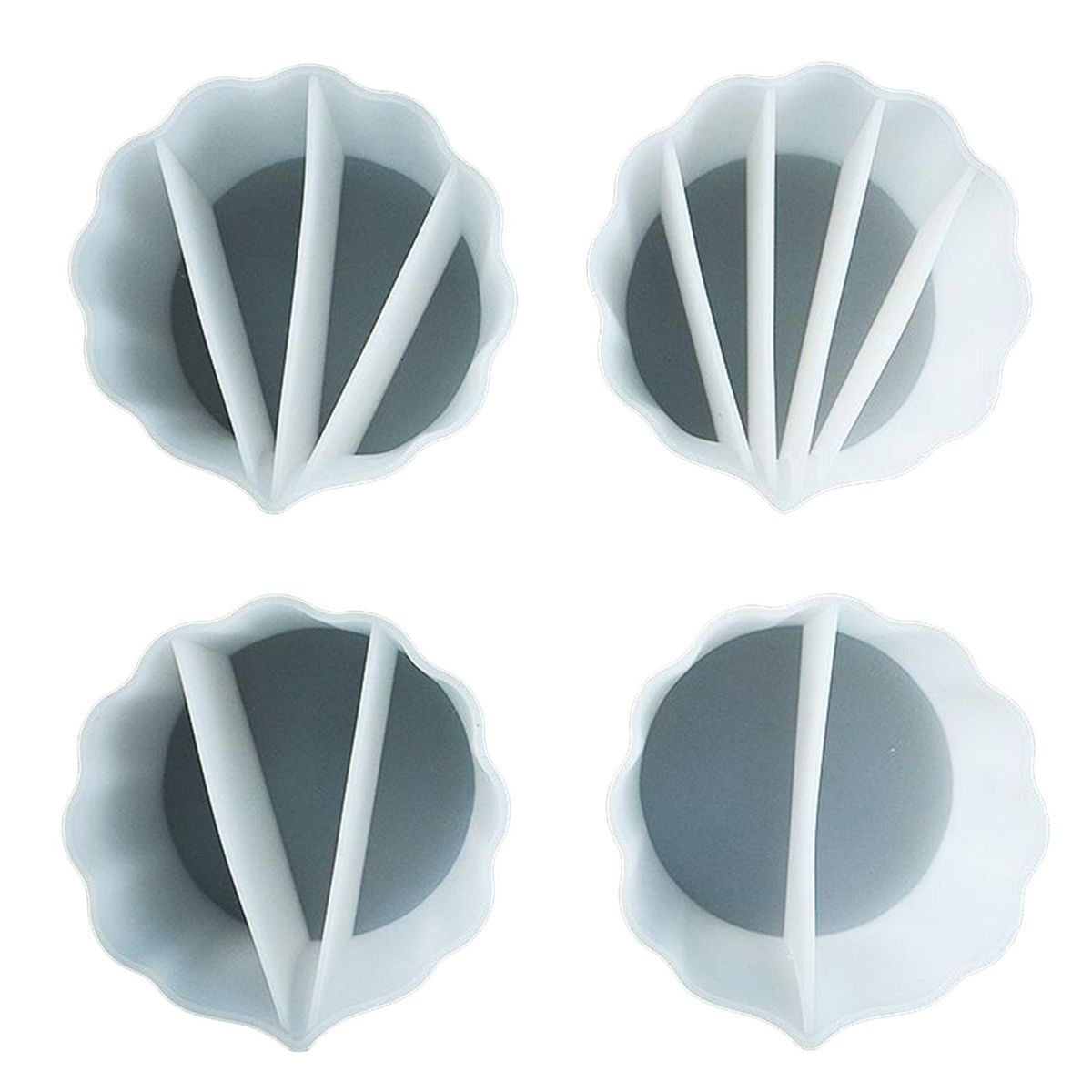 Flexible Silicone Resin Pouring Cup Multi-channel Silicone for Fluid White