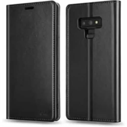 Leather Flip Cover Case For Samsung Note 9 Black