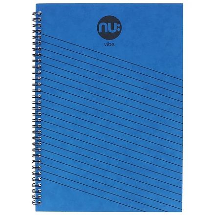 Nu Vibe Stripe A4 Notebook 50 Pages, Blue