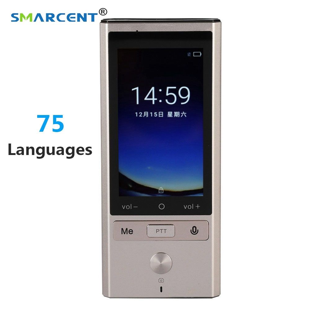 75 Languages Real Time Translation Smart Voice Translator WIFI+GPS+BT Multilingual Translator For Travel Meeting High Accuracy WAAAA