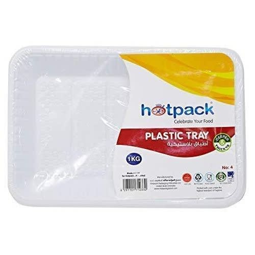 Dispossable Plastic Serving Tray-Hotpack - 36pcs Of No:4