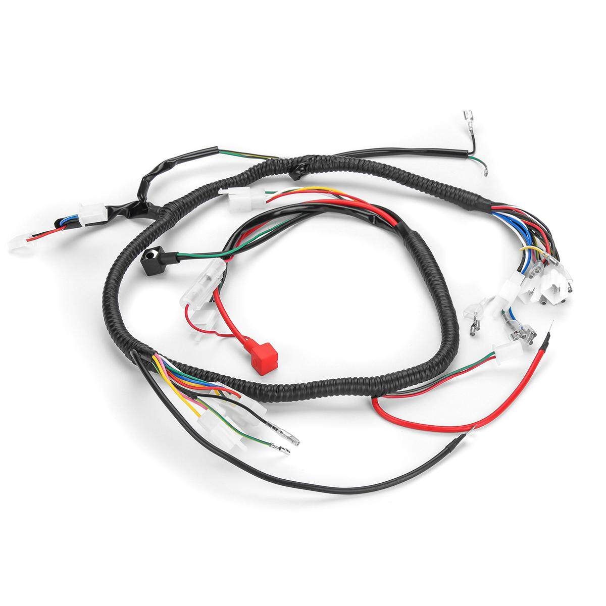 150cc 250cc PIT Quad Dirt Bike ATV Buggy WIRING LOOM HARNESS FOR ELECTRIC START Harness