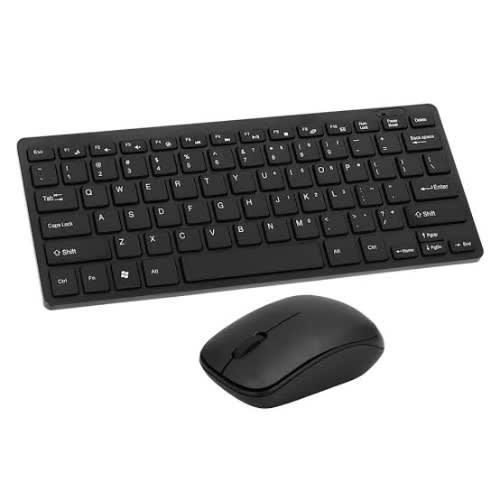 Wireless Keyboard Mouse - 2.4ghz Ultra Thin Compact Portable Keyboard And Mouse