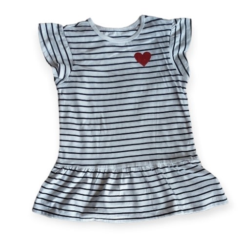 Striped Peplum Long Girl Top