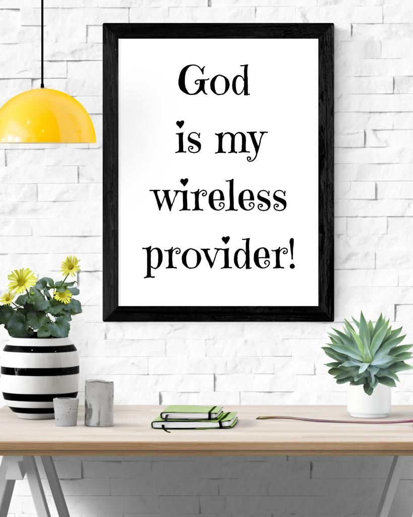 MY PROVIDER Inspirational Wall Frame