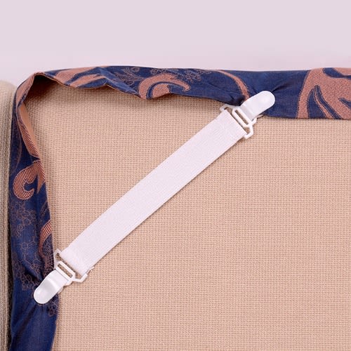 Blanket & Bed Sheet Elastic Non-slip Clip/gripper - 4pcs Per Set