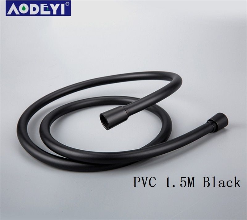 PVC High Pressure Silver & Black PVC Smooth Shower Hose For Bath Handheld Shower Head Flexible Shower Hose  11-088