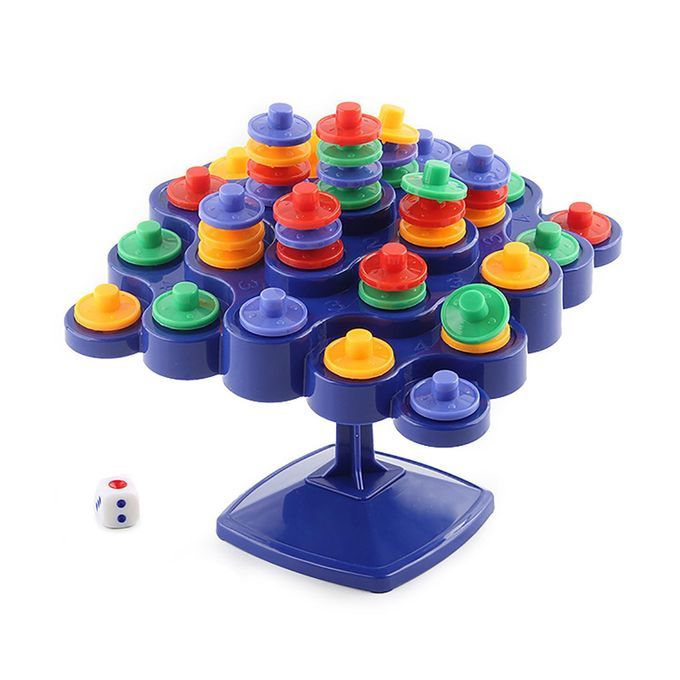 Topple Board Balancing Tree Stacking Parent-child-Multicolor