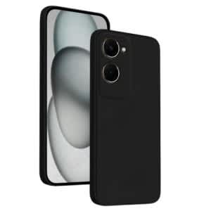 Silicon Back Case For Vivo Y18 - Black
