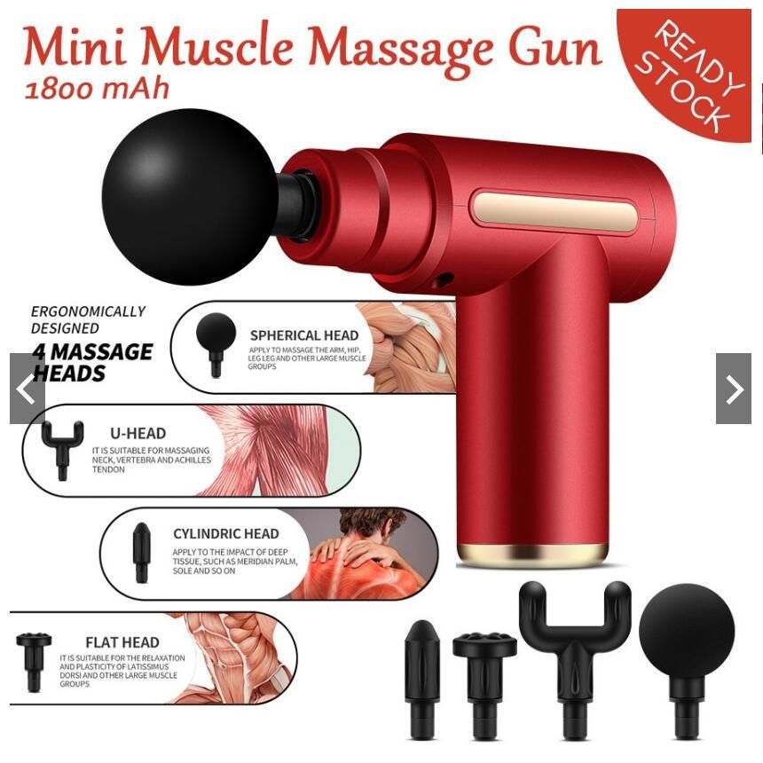 Muscle Massage Gun Deep Tissue Massager - Red