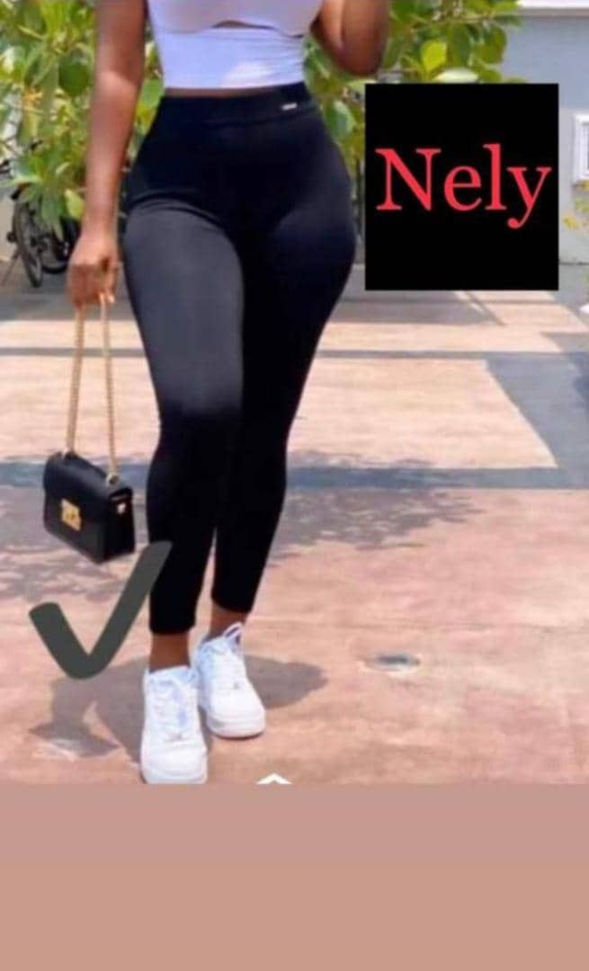 Ladies High Waist Skinny Leggins Tight - Black