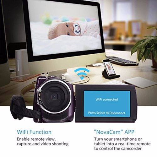 4K Camcorder Video Camera Ultra HD 60 FPS  Night Vision