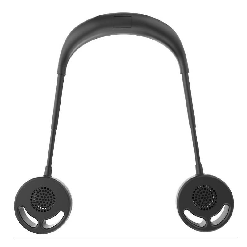 Leafless Bladeless Adjustable Speed Hand Neckband 3 Double Fan Personal Free Fan Summer Neck Hanging Fan New 1pcs Protable