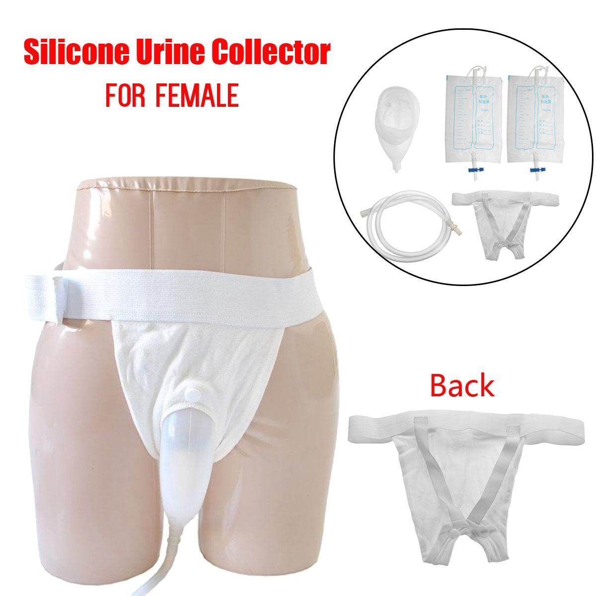Female Silicone Urine Collector Bag For Bed Elderly Patient Breathable Supplies