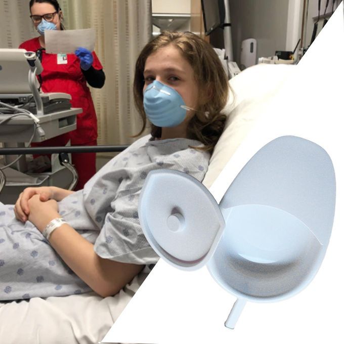 Plastic Bed Pan With Lid Urinal For Bedridden Patients Elderly Home