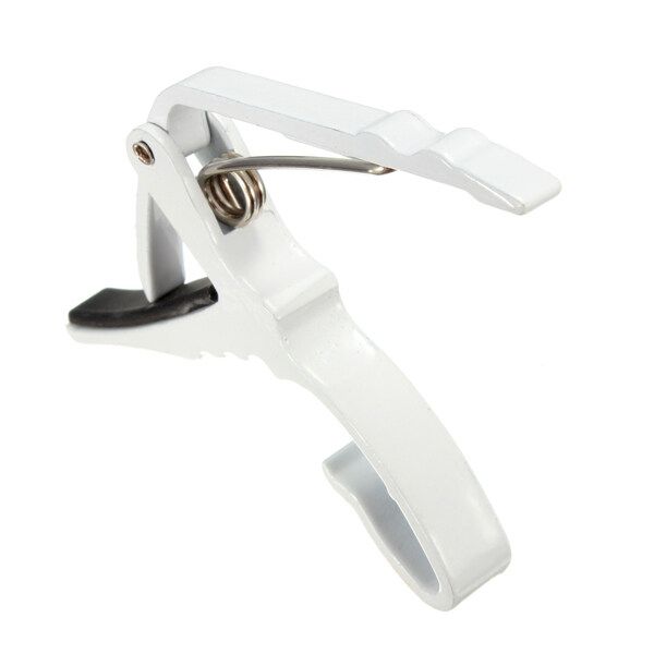 Best Price Multi- Folk Acoustic Electric Guitar Capo Trigger Key Clamp Change Single-handed Guitar Parts White White