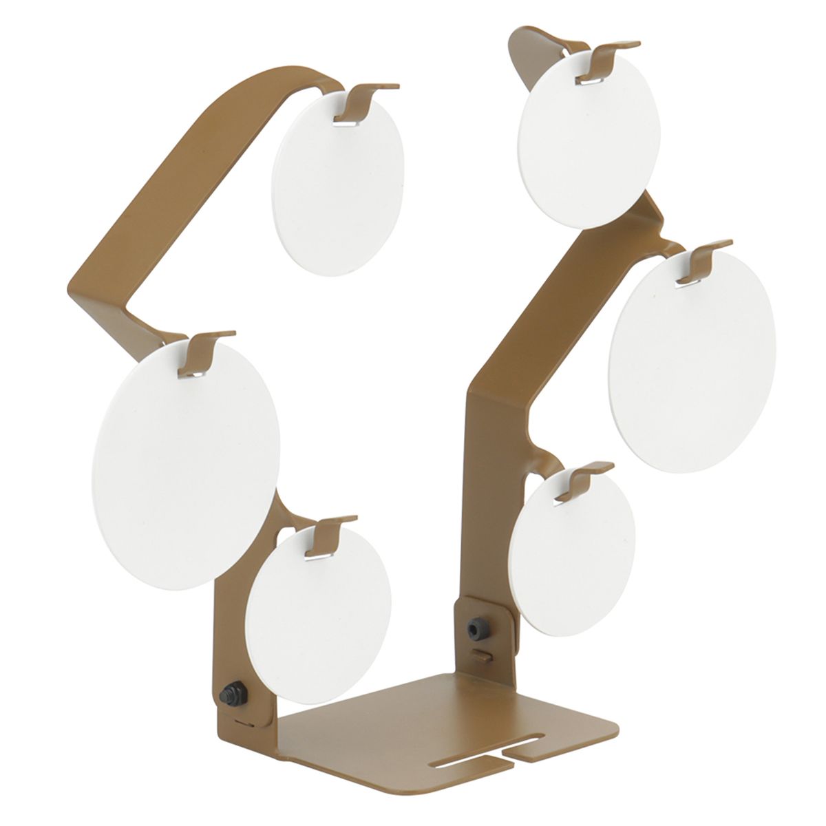 Shooting Target Movable Hanging Bullseye 6-Plate-Brown