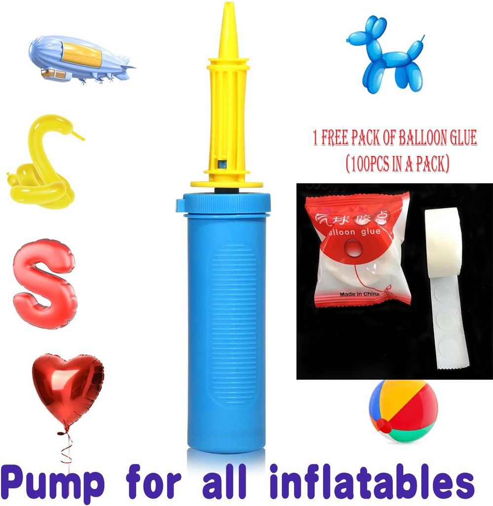 Manual Balloon Pump Inflator + FREE Balloon Glue