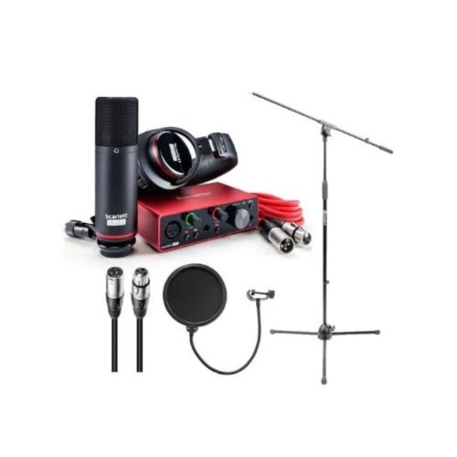 3rd Gen Scarlett Solo Studio + Mic Stand With Free Pop Filter