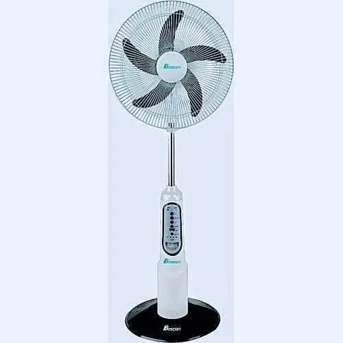 Standing Rechargeable Fan - 18" + Remote + Led Light & Usb Port - BOS-RF2618R