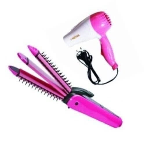 Hair Straightener And Dryer Set