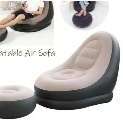 Inflatable Air Sofa With Ottoman