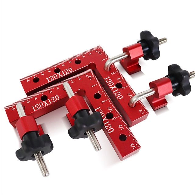 Adjustable Angle Ruler Aluminum Alloy Right Angle Clamp