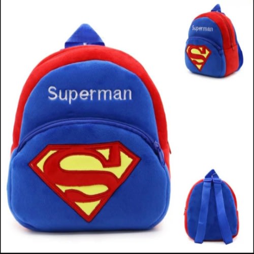 Kids Superman Cartoon Character Bag For 1-3 Years