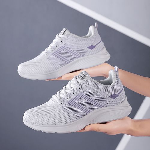 Women Casual Shoes Ladies Sport Shoes Breathable Walking Mesh Flat Shoes Sneakers Female Shoes White