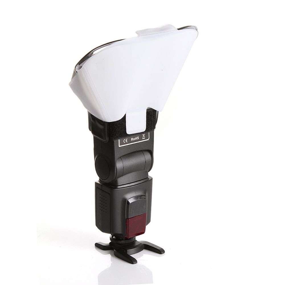 Universal Speedlight Flash Light Bounce Diffuser With 3-