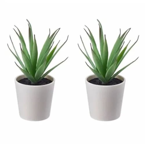 Egv-artificial Potted Plant Pot Decor - 2 Pack