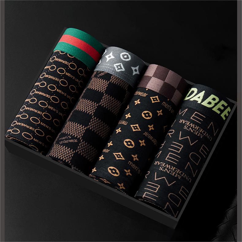 Modal Fibres Mens Panties Underpant Underwear 4-piece