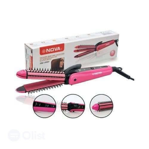 3 In 1 Hair Straightener +Curler And Comb