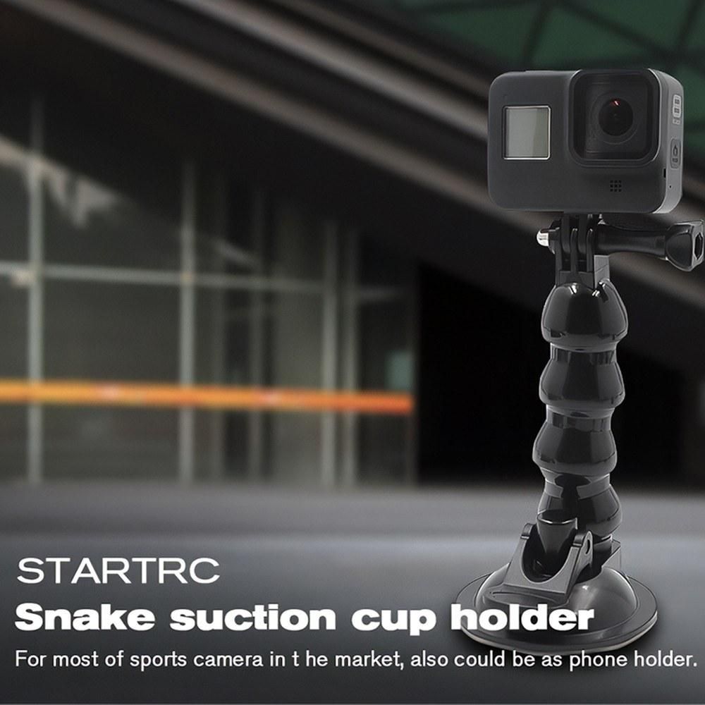 STARTRC Snake Suction Cup Holder 360 Degree Adjustable Car Glass Sucker Compatible with GoPro Hero 8 Osmo Action Camera Phones Fill Light