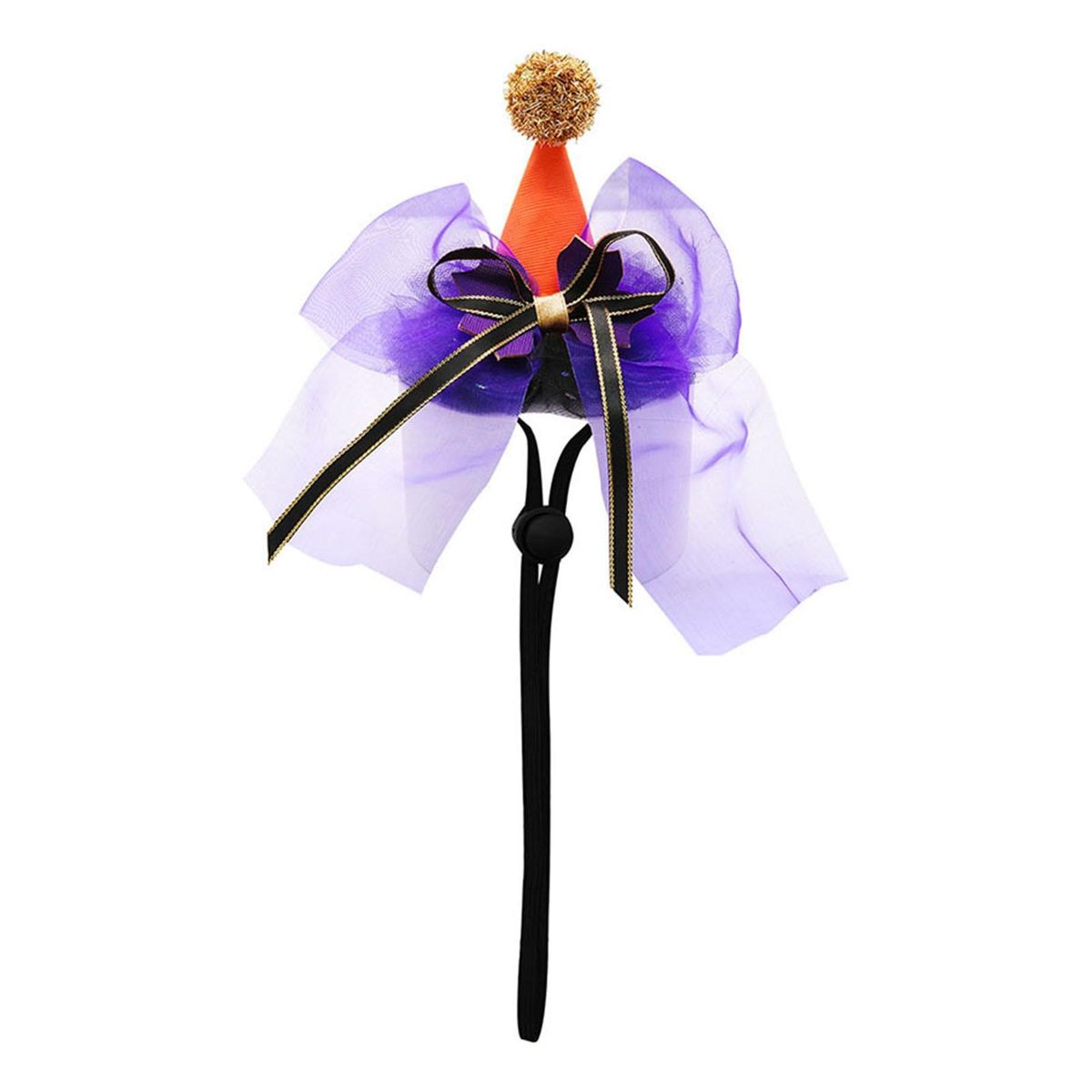 Funny Pet Hat Spooky Style Pet Hat with Adjustable Bow Tie Create Orange